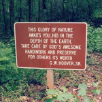 This Glory of Nature quote from GW Hoover SR